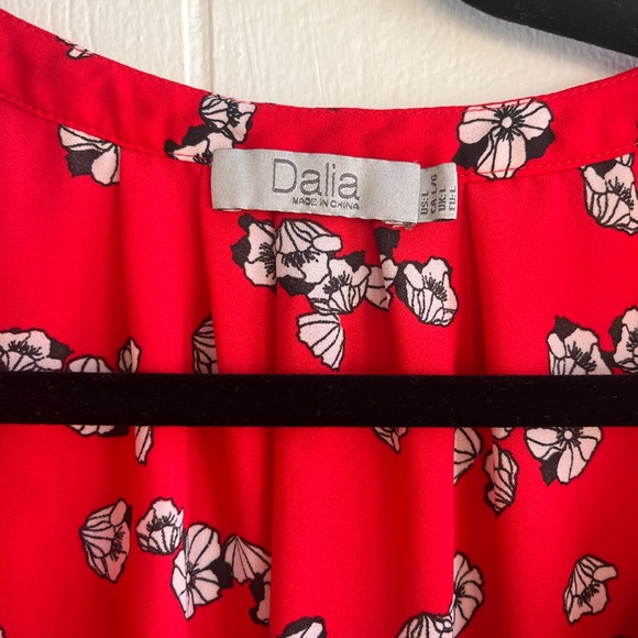 Red button down - Picture 2 of 4